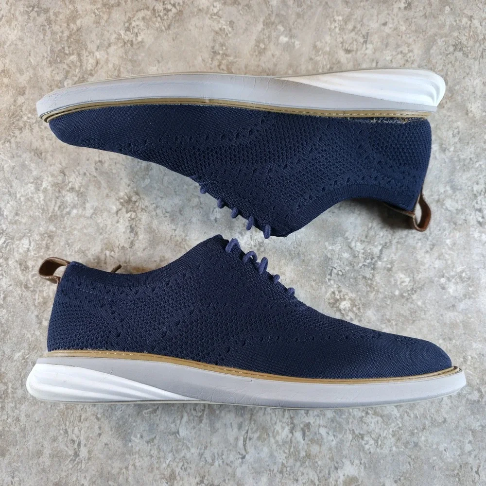 Cole Haan Grand Evolution Stitchlite Oxford Mens Size 9 M Marine Blue Vapor
